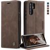 WenBaby CaseMe Cover per Huawei P30 Pro, Magnetica Cover a Libro con Slot per Schede, Custodia in PU Pelle Portafoglio per Huawei P30 Pro, Marrone Scuro