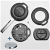 mt key Telecomando per chiave auto, 1 custodia + 1 batteria CR2016 per Mitsubishi/Smart.
