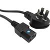SIMPLETEK - Cavo di Alimentazione 1,5m per Desktop UPS, Alimentatore C13 Tipo F, Spina Tipo-I, Cavo Power Cinese Australiano, Adatto a Dispositivi Elettronici