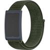 GIOPUEY Nylon Cinturini Compatibile con Amazfit Helio Strap, Traspirante Sport Loop Cinturino in Morbido Nylon Intrecciato, Donne Uomo - Green