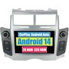 RoverOne Auto Radio Stereo per Toyota Yaris 2005 2006 2007 2008 2009 2010 2011 con Lettore Multimediale Android Auto Navigazione GPS Touch Screen Bluetooth WiFi USB CarPlay