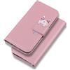 FERLAN Cover per Samsung Galaxy M31,Cartone Animato Flip Caso in Pelle Premium Portafoglio Custodia con Chiusura Magnetica,Slot per Schede e Supporto Funzione,Oro rosa