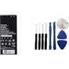 Audiosystem Batteria Compatibile Per Huawei Per Y6 Scl-L01 Hb4342a1rbc Honor 5c 2200mah, Incluso Il Kit Attrezzi Per Montaggio Batteria
