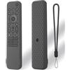 Generic Custodia protettiva in silicone per telecomando Sony RMF-TX810U/RMF-TX811U/RMF-TX910U, antiurto, antiscivolo, con cordino (grigio scuro)