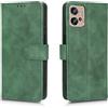 DESSEN Cover Per Motorola Moto G32, con Slot per Schede E Funzione di Supporto, Custodia in Pelle PU Premium Stile Portafoglio con Chiusura Magnetica. Verde