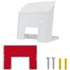 YanLan Staffa di montaggio a parete per router Starlink Gen 3/V3, supporto protettivo bianco (staffa esterna)