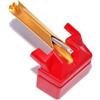 Normarh Puntina ad ago per giradischi, Penna di ingresso, Rosso, Compatibile con Shure M92E, Tablet, computer portatili, smartphone