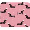 Generic Antipolvere Tappetino per Il Mouse Dachshund Dogs And Hearts Gaming Mousepad Tampone per Mouse 25x30cm per Notebook,Ufficio,PC