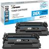 TOPRINT Cartuccia Toner Compatibile 26x CF226X (26A CF226A) Alta Capacità 9000 Pagine 2 Neri Per HP Laserjet Pro M402 M402d M402n M402dn M402dw M402dne MFP M426 M426dw M426fdn M426fdw M426m