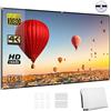 docooler Schermo per proiettore HD Portatile da 72 Pollici Schermo di proiezione 16:9 Pieghevole Durevole Montato a Parete per Film all'aperto Home Theater Ufficio