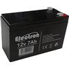 Electron BATTERIA AL PIOMBO RICARICABILE 12V 7AH 20hr Per allarmi antifurti ups lampade di emergenza giocattoli peg perego 7,2Ah 7,5Ah
