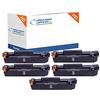 Organizza Ufficio CF244A CF-244A 5 Toner Compatibili 1.000 Pagine Cad. per Hp LaserJet Pro M15a M15w M16w M17a M17w M28a M28w M29 M30