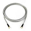 Selected Cable Cavo di messa a terra da 10 m, 1 x 0,50 mm², per giradischi, dispositivi fonogici e mixer con attacco di massa, con forcella dorata, linea di massa, colore argento trasparente