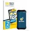 BROTECT Pellicola Protettiva per Doogee S61 Pro | 2 Pezzi Chiara Protezione Schermo Made in Germany Trasparente Anti-Impronte