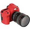 Market&YCY Custodia protettiva in silicone per fotocamera protettiva della fotocamera professionale, Per Canon 5D Mark IV - Rosso