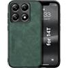 Kepuch Silklike Cover per Xiaomi 14T - Custodia Case Piastra Metallica Incorporata per Xiaomi 14T - Verde