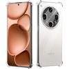 GIOPUEY Cover Compatibile con Oppo Find X8 Ultra, TPU Ultrasottile HD Case, Protezione del Cuscino d'Aria - Trasparente