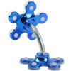 Sinye Multi-Angolo ruotabile Supporto per Telefono a Doppia Faccia Supporto per Ventosa Supporto per Fiori Supporto per Supporto Aspirazione Portatile a 360 Gradi (Blue)