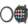 Hesupy Ghiera ad anello in metallo per Xiaomi Watch S4/S3/S4 eSIM/S3 eSIM, cornice sostitutiva in acciaio inossidabile, piastra di copertura rigida, cerchio ghiera per smartwatch Mi Watch S3/S4 (Stile 3)