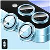LucBuy Protezione per Fotocamera per Samsung Galaxy Z Flip 6, Protezione per Schermo Della Fotocamera in Vetro Temperato 9H, Anelli in Lega di Alluminio Individuali con Allineamento Automatico
