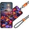JEZSTHAI Cover Compatibile con Motorola Moto G54 Custodia in Silicone TPU Morbido con Cordino/Laccio Tracolla Cellulare,Antiurto AntiGraffio Protettiva Bumper Case con Disegno Motivi,Cover*A09