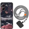 vingarshern Cover ZTE Blade A54 2023 Custodia in Silicone Sottile,ZTE Blade A54 2023 Cover Antiurto Con Motivo,ZTE Blade A54 2023 Case Silicone Con Catena/Cordino per Cellulare,Modèle*04