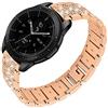 MUENShop Cinturino 22mm Diamanti brillanti Acciaio inossidabile Compatibile con Samsung Galaxy Watch 3 45mm Huawei Watch GT 3 46mm