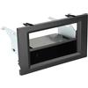 ADNAuto Mascherina per autoradio 1 DIN con vano portaoggetti, Mercedes-Benz Actros dal 2011, nero
