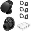 PUCGUE [3 paia] Copriauricolari per auricolari Bose New QuietComfort (2024), in silicone, accessori per auricolari Bose New QC, kit di ricambio antiscivolo (S,M, L) (nero)