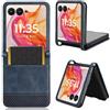 RonRun Cover Motorola Razr 50 Ultra, Custodia a Libro con Supporto Stand e Slot Porta Carte Case a Portafoglio Magnetica in Pelle PU Adatto per Motorola Razr 50 Ultra, blu