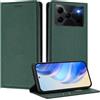 MOJIA Cover per Doogee Note 56 / Note 56 Plus/Note 56 Pro, [Forte Chiusura Magnetica] Case Portafoglio in Pelle PU Premium, Custodia a Libro per Telefono con Porta Carte. Verde
