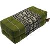 GURU SHOP Guru-Shop Cuscino da Meditazione, Cuscino a Blocchi, Cuscino Angolare di Sostegno per lo Yoga, Supporto Thailandese per il Collo con Kapok - Verde 2, 10x20x30 cm