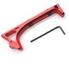 Trirock Red Tactical Aluminum Link Curved Angled Hand Stop fits KeyMod handguard Rail System