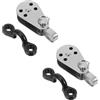 Hemobllo Kit Carrello di Ancoraggio per Kayak e 2 Occhielli in Nylon Accessori Resistenti per Canoa con 2 Pulegge in Acciaio Inox per attività di Canottaggio