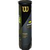 WILSON Us Open Balls da Tennis (4 Ball Can) Ballerini da Tennis Un Colore, Naturale, Taglia Unica