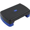 Fitvids - Piattaforma step per allenamento aerobico da 45,7 cm, con 2 rialzi e piattaforma leggera e portatile, altezza regolabile 8 cm e 14 cm, per palestra domestica, nero e blu