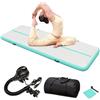 Fitby Tappeto Da Ginnastica Air Track Da 3 M Con Pompa Elettrica - Tappeto Gonfiabile Da 10 Cm Di Spessore Per Casa E Palestra | Air Track Portatile Per Ginnastica E Arti Marziali - Blu/Bianco