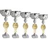 Hole Gadget Set 5 Coppe Personalizzate, Trofei Premiazioni 36, 34, 32, 31, 28 cm Trofeo con Targhetta Personalizzata Premi per Calcio, Fantacalcio, Eventi, Competizioni Sportive cod. 12.009G (Oro)