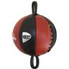 GREEN HILL Palla Tesa Francese Omega Speed Ball Pera Boxe Pugilato Green Hill Vera Pelle (Palla + Elastici, Colore Palla Nero/rosso)