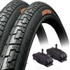 ECOVELO 2 COPERTONI NERI 26 X 1.75 (44-559) + CAMERE D'ARIA SCHRADER AMERICA PNEUMATICI STRADALI PER MTB MOUNTAIN BIKE BICICLETTA SLICK