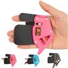 Generic Tiro con l'arco Finger Tab Finger Protector per arco ricurvo doppio spessore protettivo tiro pratica Gear (rosa, M)