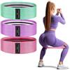 CLICLED Fascia Resistenza Elastica 3PZ Bande Elastiche Fitness 3 livelli esercizi glutei Yoga Palestra Pilates