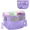 SageFurned Cestino anteriore per bicicletta per bambini, borsa impermeabile per manubrio per triciclo, equilibrio per bici o scooter, con tracolla staccabile e porta bottiglia d'acqua, spaziosa conservazione per