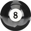 Healvian Biliardo Nera Numero 8 in Resina, Rotonda Design Creativo, Equilibrata e Facile da Pulire, per Allenamento e Sostituzione su Tavolo da Biliardo