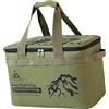 Baoblaze Borsa portaoggetti da Campeggio, Organizer per Attrezzatura da Campeggio, 22 Litri, Grande capacità, Impermeabile, Borse da Viaggio per imballaggio, Cachi