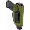 Gexgune US Stock Cinghia Nascosta Pistola Fondina IWB Fondina per Tutti Compact subcompact Pistole Nero (Verde)