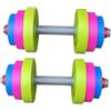 SZLIFE Giocattoli per Bambini, manubri, Attrezzatura per l'allenamento, Set da Gioco per Bambini dai 3 Anni in su, per Lo Sviluppo precoce, Finti Pesi da, 1 Manico 12 Cm