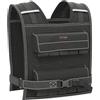 SPORTNOW Gilet Zavorrato Regolabile 20kg con 20 Pesi, 50x40 cm Nero | Gilet con Strisce Riflettenti, Vestibilità Aderente, Allenamento a Casa, Corsa, Esercizi Cardio, Tessuto Oxford