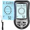 LOK LOKDS Altimetro digitale, bussola digitale, termometro da trekking, timer e retroilluminazione, barometro 8 in 1 portatile per alpinismo all'aperto da 700 a 8990 m (da 2300 a 29500 FT), da 300 mbar a 1100