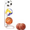 Generico Porta Palloni Da Calcio, Rastrelliera Per Organizzatori Di Pallacanestro, 3/4/5 Livelli Rastrelliera Per Basket, Supporto Per Palle Da Basket, Rastrelliera Verticale Per Basket Calcio Pallavolo